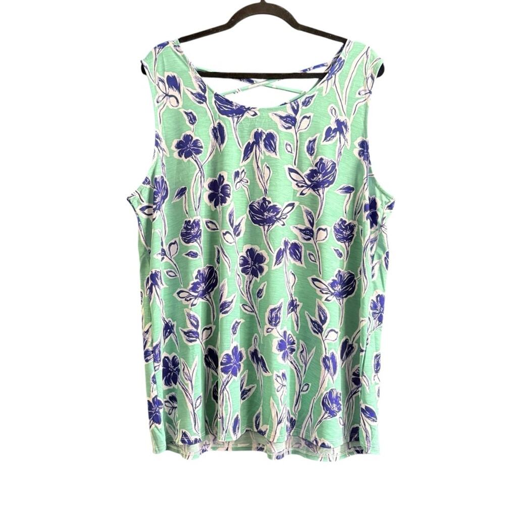 Sew In Love Green Relaxed Sleeveless Tank Top
